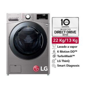 Lavaseca LG WD22VV2S6 TurboWash Carga Frontal 22/13Kg Plata inoxidable