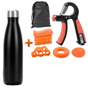 Mancuernas 60Kg Hand GripST6 NJ Y Botella Acero 750ml J02 NG