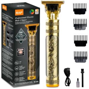 Máquina de Afeitar Profesional Cortadora Patillera Hair Clipper RAF R429