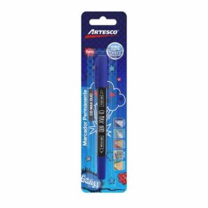 Marcador Indeleble ARTESCO Max Dúo Azúl