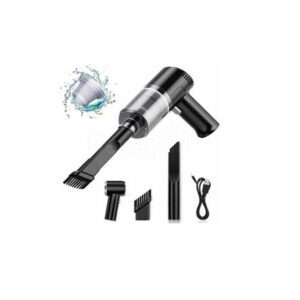Mini Aspiradora Portátil Recargable 2 EN 1 Para Autos y Hogar Negro