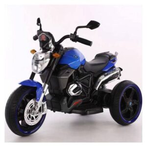 Moto Eléctrica Con Luces y Música Azul