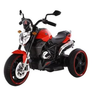 Moto Eléctrica Con Luces y Música Rojo