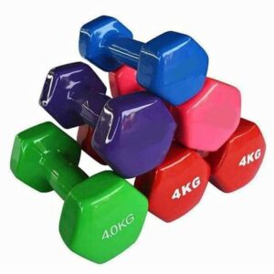 Par De Pesas 4 Kg Mancuernas Plastificadas