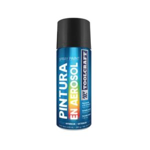 Pintura Negra en Aerosol Alta Temperatura 400ml Toolcraft TC3603