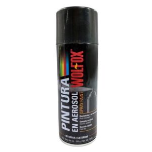 Pintura spray aerosol Wolfox WF0681 Negro mate de 300 ml