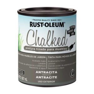 Pintura Tizada Chalked Exterior Antracita Ultra Mate 887ml Rust Oleum