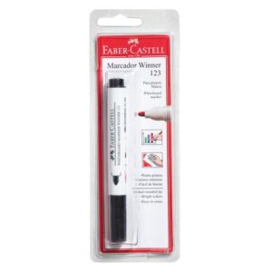 Plumón para Pizarra FABER-CASTELLWinner 123 Negro Blíster 1un