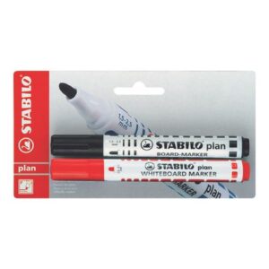 Plumon para Pizarra "Plan" x 2 unid. (Negro y Rojo) 641bl2b2