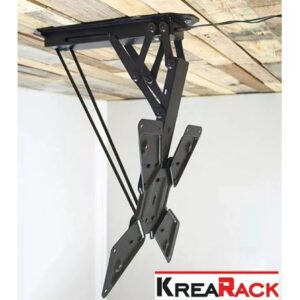 Rack para techo regulable Tv 26 A 55" A Control Remoto Krearack Negro