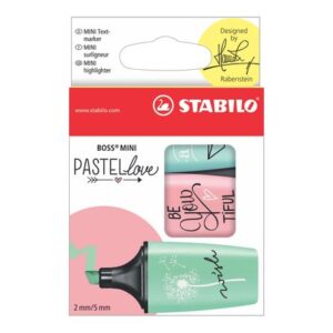 Resaltador Stabilo Boss Mini Pastel Caja 3 und 070357