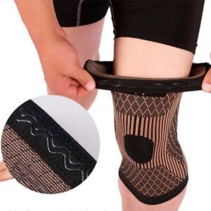 Rodillera de Compresión Deportiva Elástica Copper Talla M