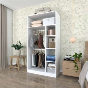 Ropero Reynosa 04 repisas Movenda Blanco