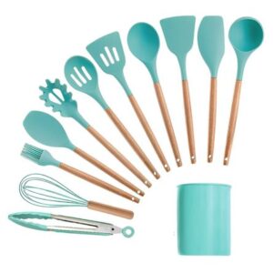 Set de 12 Utensilios Verde HogarMás