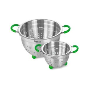 Set de coladores Finezza FZ-201B antideslizante color verde