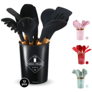 Set de Cucharones Utensilios de Silicona para Cocina 12PCS 528U
