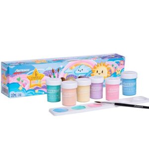 Set de Témperas ARTESCO Past Pote 20ml Paquete 6un + Pincel + Paleta