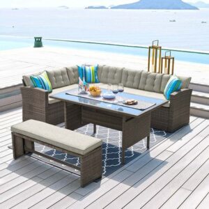 Set de terraza Tobago 4 piezas Seccional