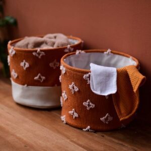 Set x 2 canastas Rombo 30x23/27x21cm Kentia Exotic