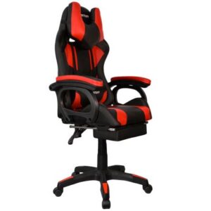 Silla Gamer Extingtion 115° Masajeador Lumbar y Apoya Pies Keegan – Rojo