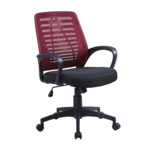 Silla giratoria Nueva Lyon Rojo y Negro