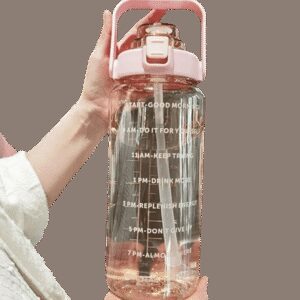 Tomatodo Grande con sorbete Capacidad 2 litros Tapa Rosada