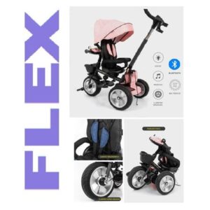 Triciclo Musical Reclinable Bluetooth Baby Craft Flex