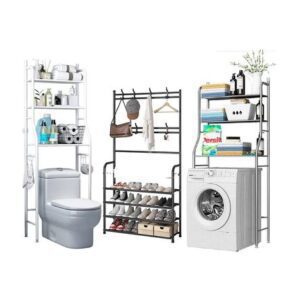 Tricombo estantes de Baño , Zapatero y Baño 3 niveles