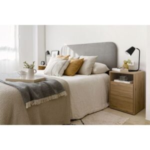 Veladores Rústicos 2 cajones Joyce color Macadamia TU MESITA