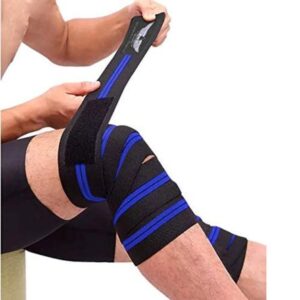 Vendas Rodilleras de Potencia con Pega Pega Azul