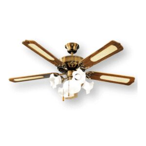 Ventilador De Techo Super Crown 5 Aspas de 52" con Foco