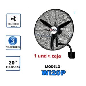 Ventilador Industrial Jbo De Pared De 20 Pulgadas 130 Watts