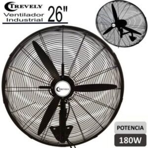 Ventilador Industrial TREVELY 26 180W VT-26 Negro