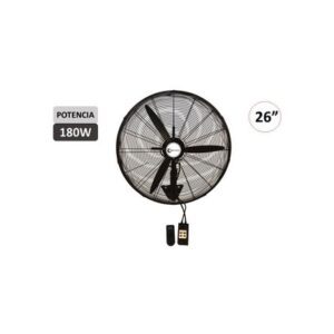 Ventilador Industrial TREVELY 26 180W VT-27C Control Remoto Negro