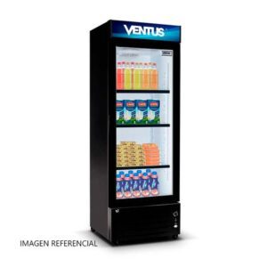 Vitrina Ventus Visi cooler 1 puerta Lg-220led 220 litros Negro