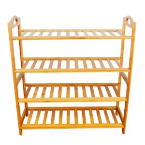 Zapatera de 4 Niveles de Madera