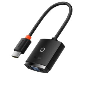 Adaptador Baseus Lite Series Hdmi a Vga 1080p Hd Negro