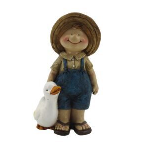 Adorno niño con ganzo 23cm