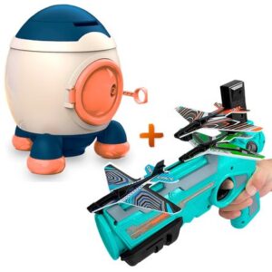 Alcancía Cohete Stickers Y51 AZ Y Lanza Aviones TQ