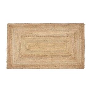 Alfombra de exterior rectangular de yute 90x150cm