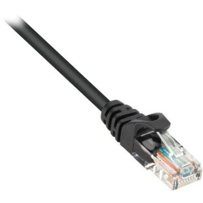 Cable de Red Pearstone Cat 5E Snagless Negro 10