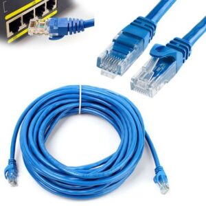 Cable de Red Utp Cat 5 Testeado Rj45 24 Metros - Azul