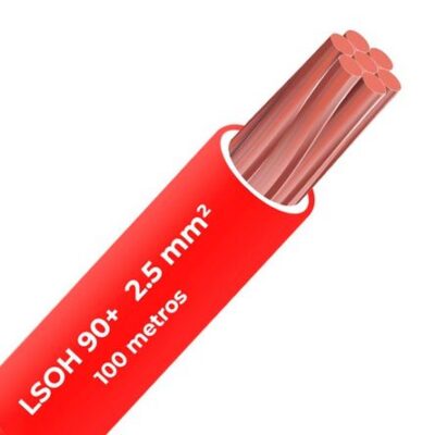 Cable libre halógeno 90c 2.5mm 2 Celsa (Lsoh) rojo