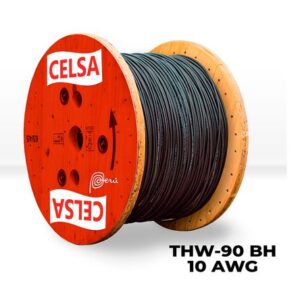 Cable Thw-90 450/750v 10 Awg Celsa Negro - Venta por metro