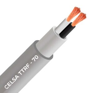 Cable vulcanizado TTRF-70 2x12 AWG gris
