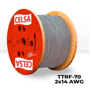 Cable vulcanizado Ttrf-70 2x14 Awg Gris - Venta por metro