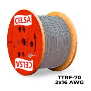 Cable vulcanizado Ttrf-70 2x16 Awg Gris - Venta por metro