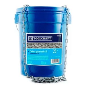 Cadena Galvanizada 3/16 Cubeta 25 Kgs Toolcraft TC1105
