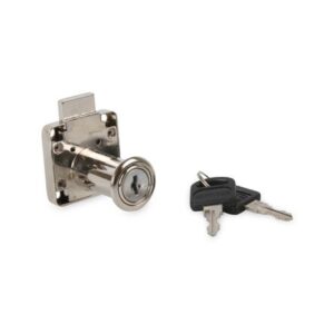 Cerradura para cajón niquelada 38 mm