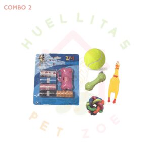 Combo 5 Juguetes para Mascotas Diversion Infinita 2